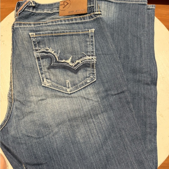Big Star Men's Straight Jeans - Blue - Picture 1 of 2